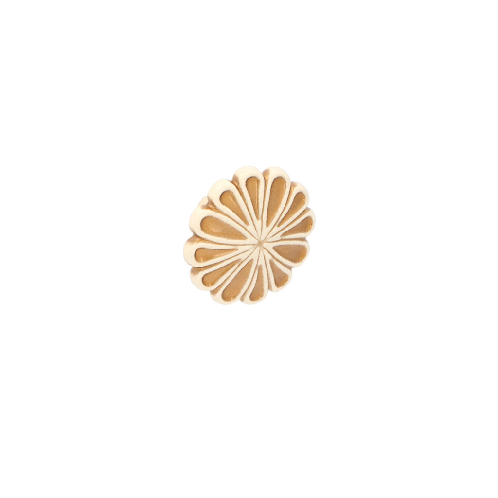 Bouton pour meubles en zamac Diamètre 35mm x 23 Patine royale en or ivoire - Jaune / doré, Zamak
