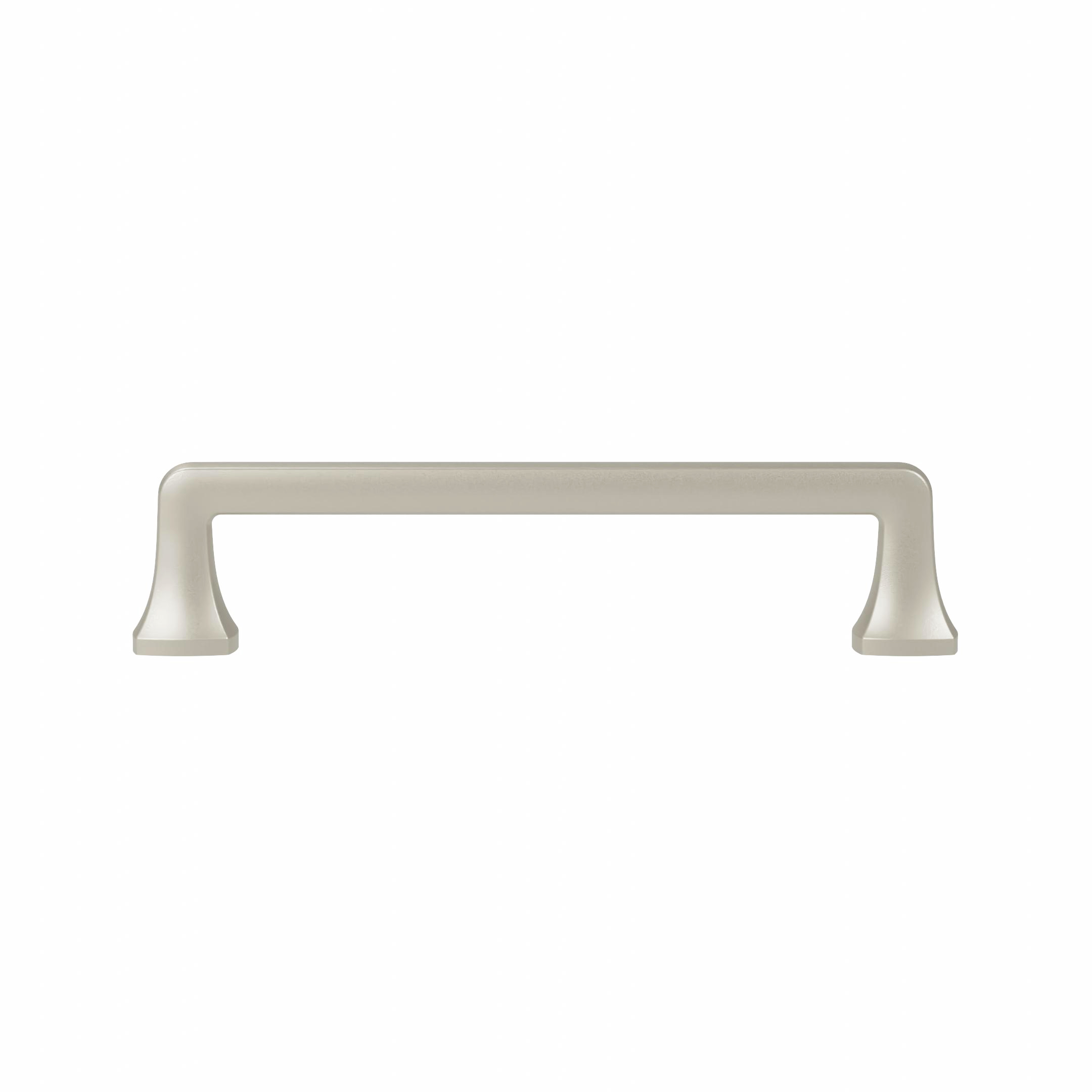 Poignée pour meubles en zamac Entraxe 128mm finition nickel galvanisé - Gris / argent, Zamak - imagine 3