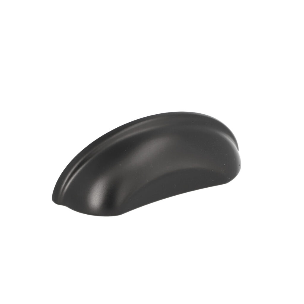Poignée pour meubles en zamac Entraxe 64mm Vernis noir mat - Zamak
