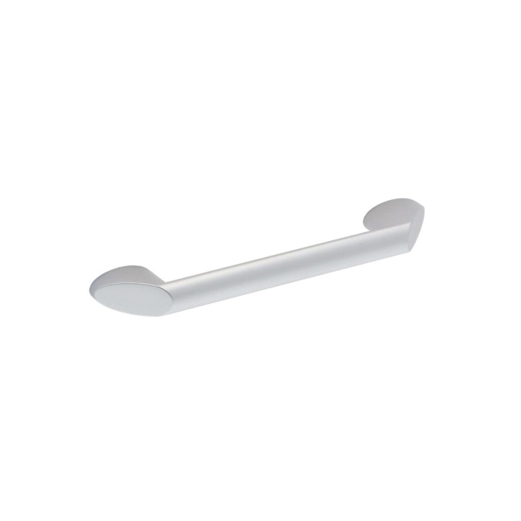 Poignée pour meubles en zamac Entraxe 96mm Aluminium mat verni Lot de 25 - Gris / argent, Zamak