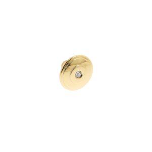 Bouton pour meubles en zamac et cristal Diamètre 30mm plaqué or - Jaune / doré, Zamak