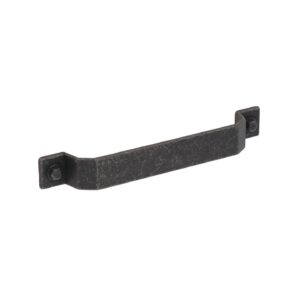 Poignée pour meubles en zamac Entraxe 160mm Fer noir vintage Lot de 6 – Zamak