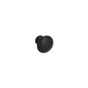 Bouton pour meubles en zamac Diamètre 25mm Vernis noir mat – Zamak