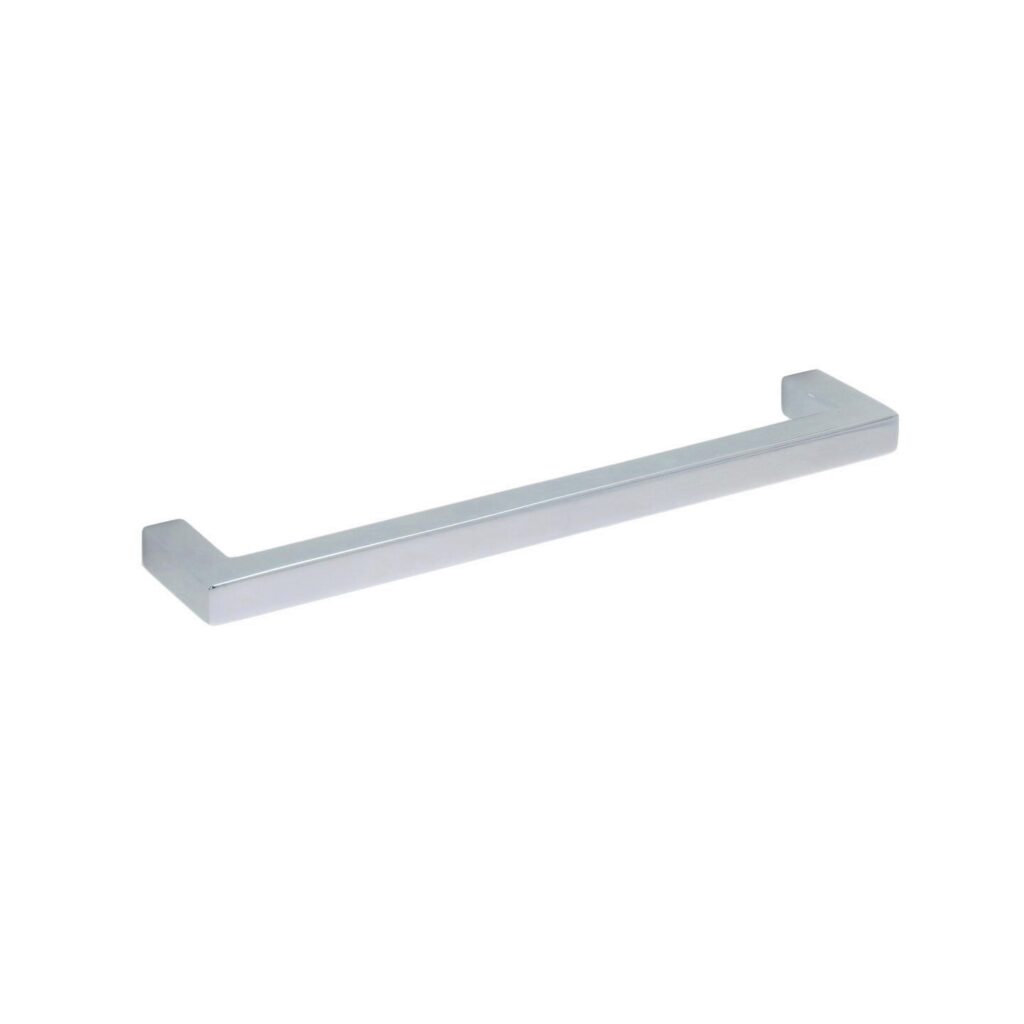 Poignée pour meubles en inox Entraxe 160mm finition chrome poli Lot de 6 - Gris / argent, Acier inoxydable