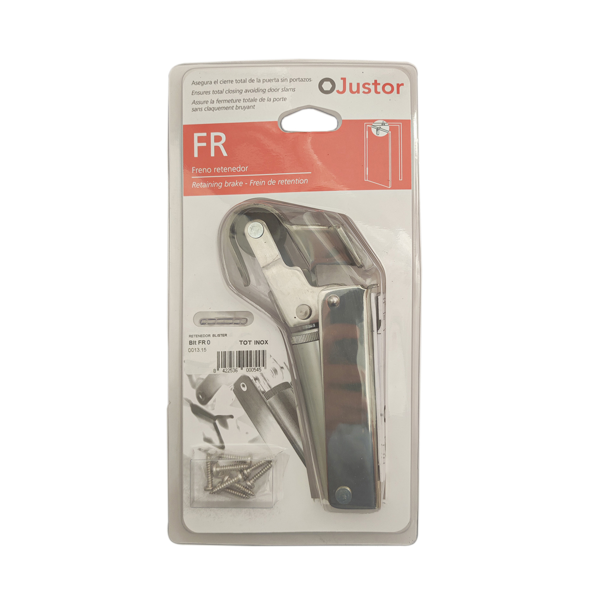 Frein de rétention force 30 N totalement en acier inox 304 pour porte jusqu’à 15 KG - Gris / argent, Acier inoxydable - imagine 4