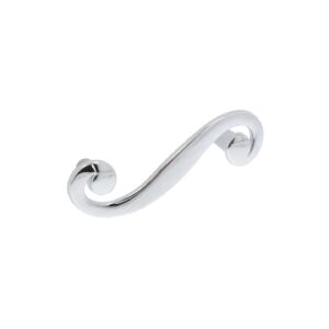 Poignée pour meubles en zamac Entraxe 64mm chrome poli Lot de 6 – Gris / argent, Zamak