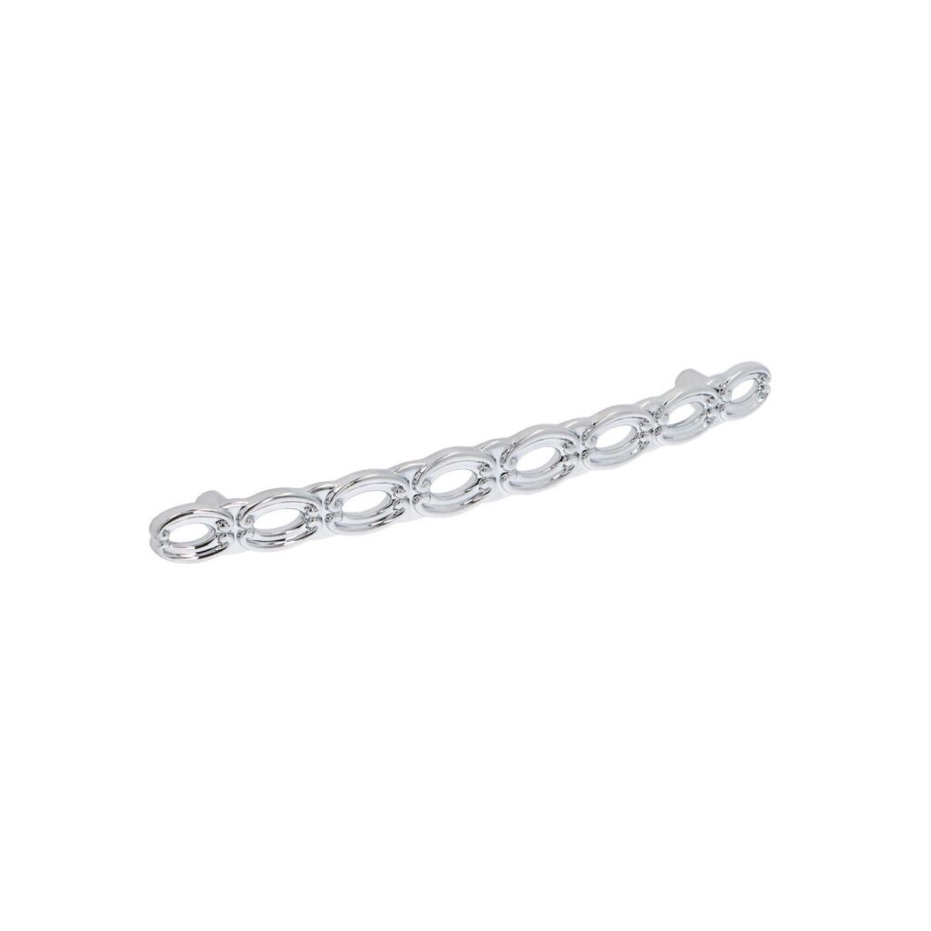 Poignée pour meubles en zamac Entraxe 160mm chrome poli - Gris / argent, Zamak