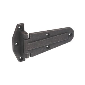 Charnière en zamac finition Fer noir vintage -124 x 25 mm- Élégante et robuste pour meubles au style classique ou vintage. – Zamak