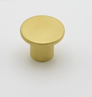 Bouton de meuble en zamac D 33 mm OR BROSSÉ - Jaune / doré, Zamak