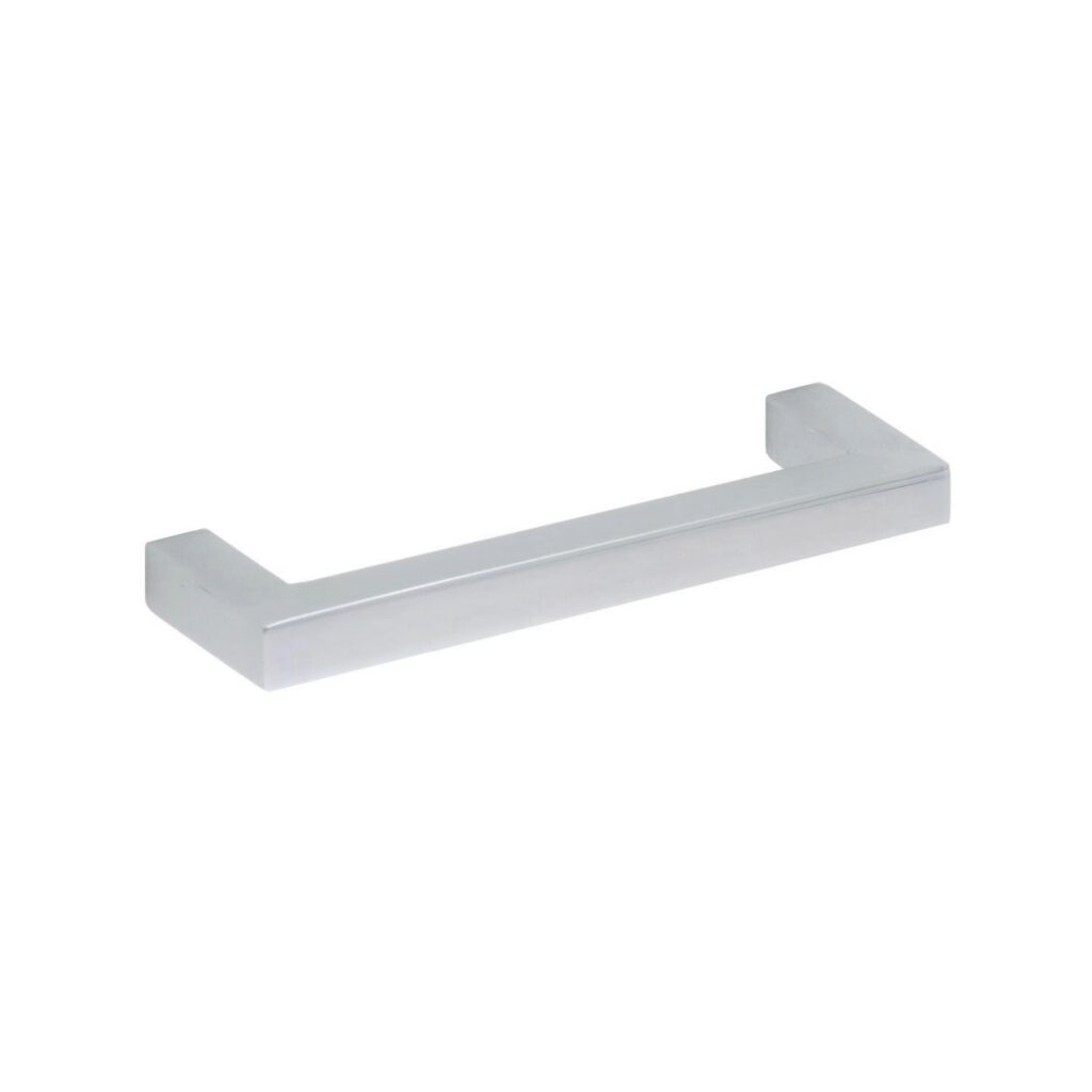 Poignée pour meubles en inox Entraxe 96mm finition chrome poli - Gris / argent, Acier inoxydable