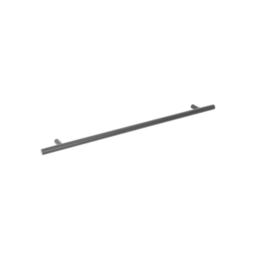 Poignée pour meubles en Acier inox Entraxe 320mm finition Vernis noir mat - Acier inoxydable