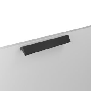 Poignée pour meubles en zamac Entraxe 160mm finition Vernis noir mat – Zamak