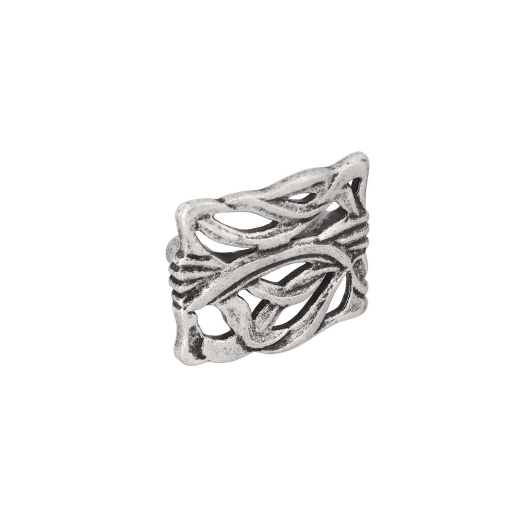 Bouton pour meubles en zamac Entraxe 32mm Vieil argent brillant - Gris / argent, Zamak