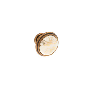 Bouton pour meubles en zamac et Porcelaine Diamètre 35mm orvale – Orange / cuivré, Zamak