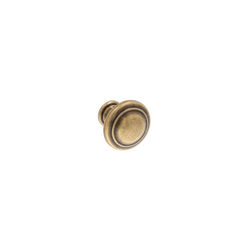 Bouton pour meubles en zamac Diamètre 25mm Florence antique - Marron, Zamak