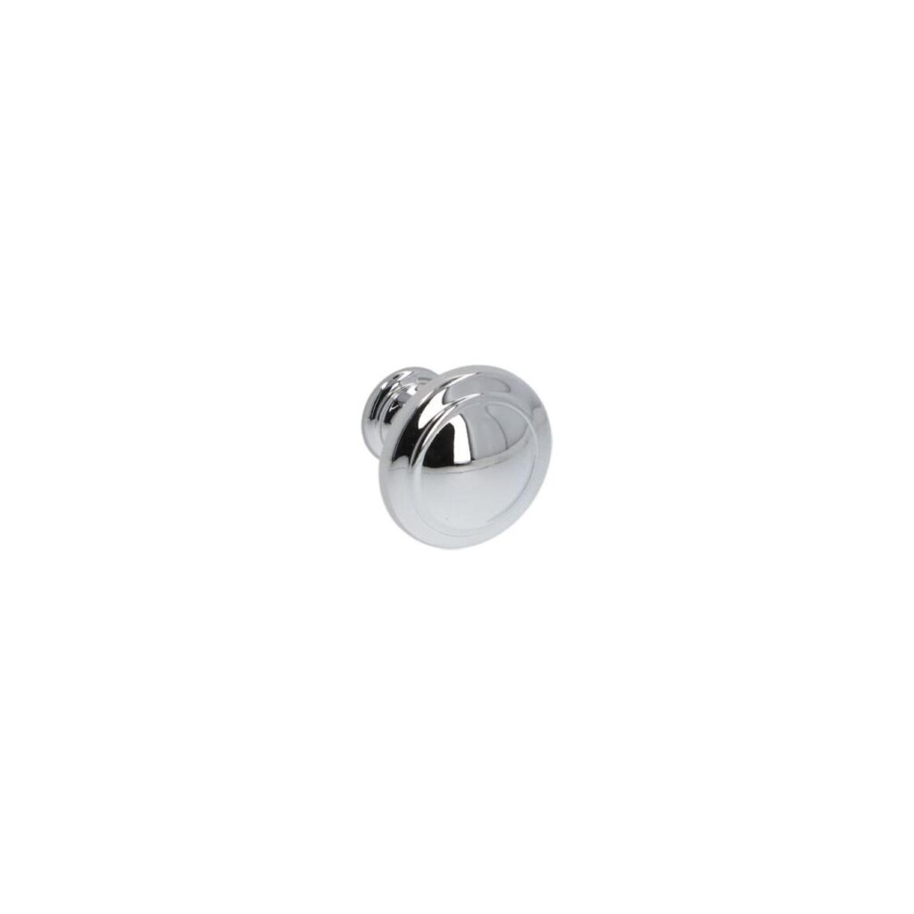 Bouton pour meubles en zamac Diamètre 25mm chrome poli Lot de 25 - Gris / argent, Zamak