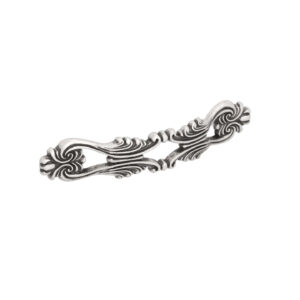 Poignée pour meubles en zamac Entraxe 96mm Vieil argent brillant - Gris / argent, Zamak