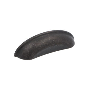 Poignée pour meubles en zamac Entraxe 96mm Fer noir vintage Lot de 6 – Zamak