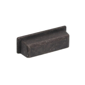 Poignée pour meubles en zamac Entraxe 64mm Fer noir vintage – Zamak