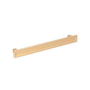Poignée pour meubles en zamac Entraxe 160mm Alucover laiton Lot de 25 – Jaune / doré, Zamak