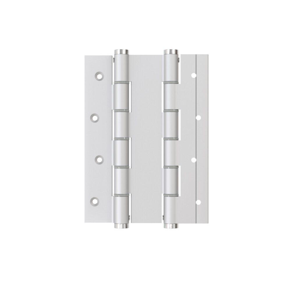 Charnière va et vient à ressort, 180X40 mm, en aluminium anodisée argent, pour porte de 40 mm. - Gris / argent