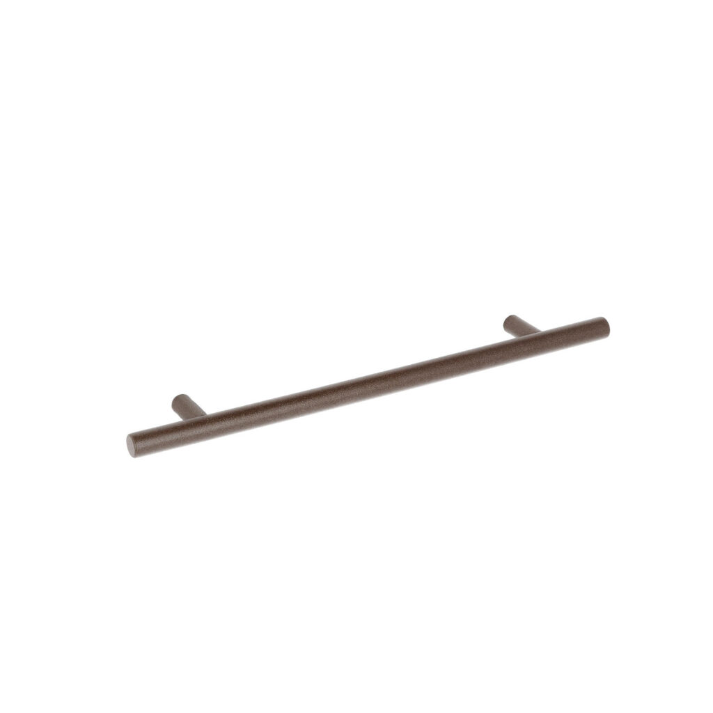 Poignée pour meubles en Acier inox Entraxe 192mm finition Fer rouillé grunge Lot de 6 - Marron, Acier inoxydable