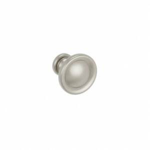 Bouton pour meuble Diamètre 25en zamac nickel galvanisé Lot de 25 – Gris / argent, Zamak