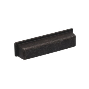 Poignée pour meubles en zamac Entraxe 96mm Fer noir vintage Lot de 6 – Zamak