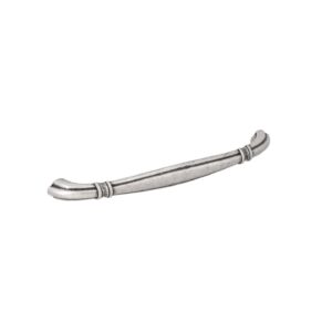 Poignée pour meubles en zamac Entraxe 160mm Vieil argent brillant - Gris / argent, Zamak