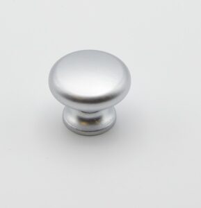 Bouton de meuble en zamac D 30 mm CHROMÉ MAT – Gris / argent, Zamak