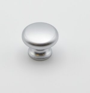 Bouton de meuble en zamac D 30 mm CHROMÉ MAT - Gris / argent, Zamak