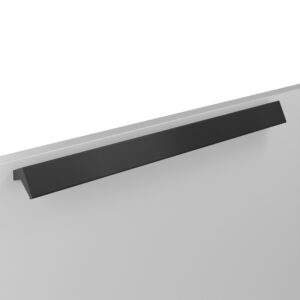 Poignée pour meubles en zamac Entraxe 320mm finition Vernis noir mat – Zamak