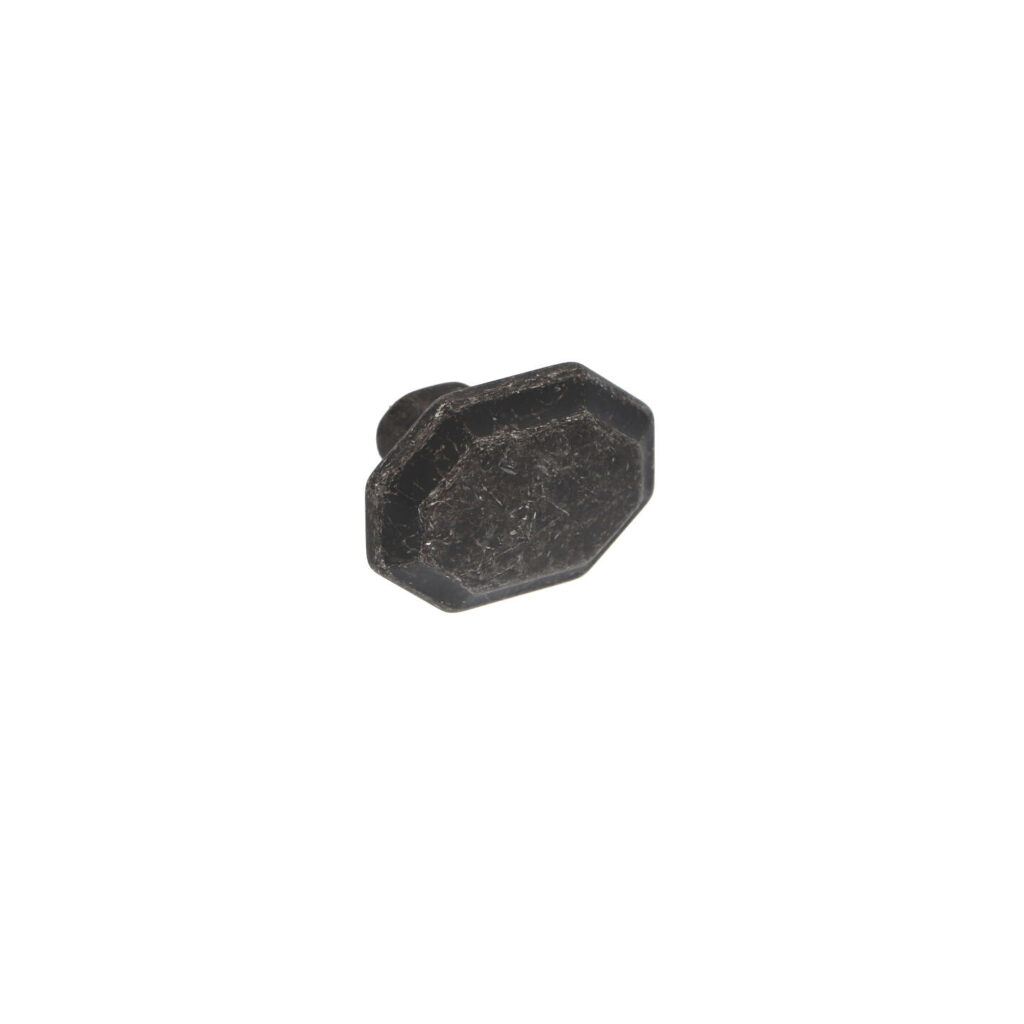Bouton pour meubles en zamac Diamètre 38mm x 25 Fer noir vintage Lot de 6 - Zamak