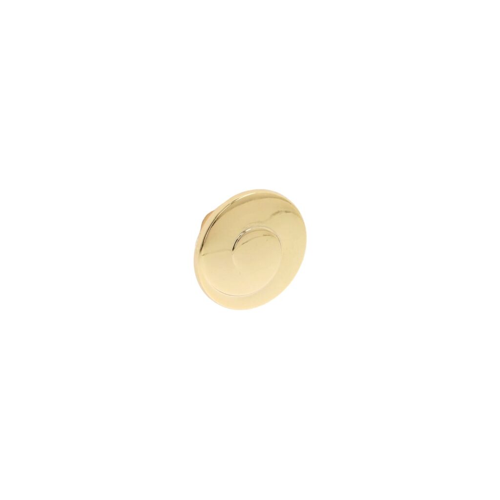 Bouton pour meubles en zamac Diamètre 30mm plaqué or Lot de 25 - Jaune / doré, Zamak