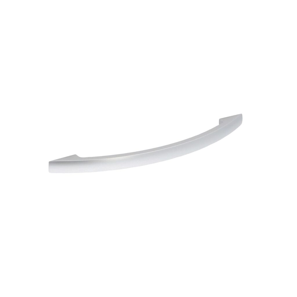 Poignée pour meubles en zamac Entraxe 160mm Aluminium mat verni - Gris / argent, Zamak