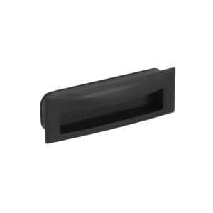 Poignée encastrée en zamac Entraxe 96mm Vernis noir mat – Zamak