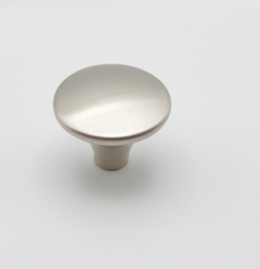 Bouton de meuble en zamac D 30 mm NICKELE BROSSE - Gris / argent, Zamak