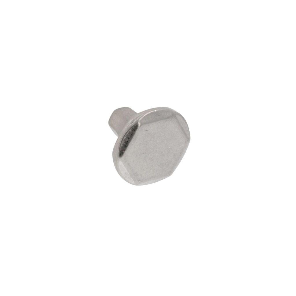 Bouton pour meubles en zamac Diamètre 30mm Nickel millésimé Lot de 25 - Gris / argent, Zamak