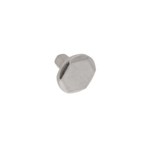 Bouton pour meubles en zamac Diamètre 30mm Nickel millésimé - Gris / argent, Zamak