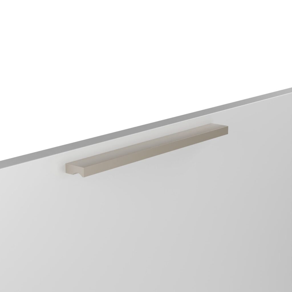 Poignée pour meubles en zamac Entraxe 160mm finition nickel galvanisé - Gris / argent, Zamak