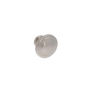 Bouton pour meubles en zamac Diamètre 35mm Vernis nickel satiné – Gris / argent, Zamak