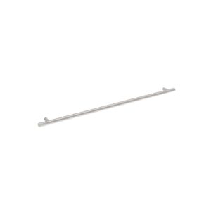 Poignée pour meubles en Acier Entraxe 640mm finition Nichel satiné – Gris / argent, Acier inoxydable