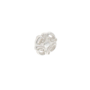 Bouton pour meubles en zamac Diamètre 34mm Venise argenté – Blanc, Zamak