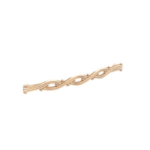 Poignée pour meubles en zamac Entraxe 192mm Patine royale en or ivoire – Jaune / doré, Zamak