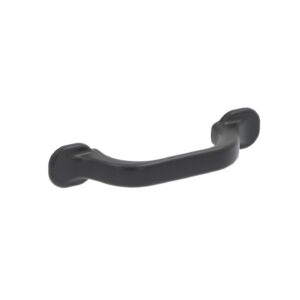 Poignée pour meubles en zamac Entraxe 64mm Vernis noir mat – Zamak