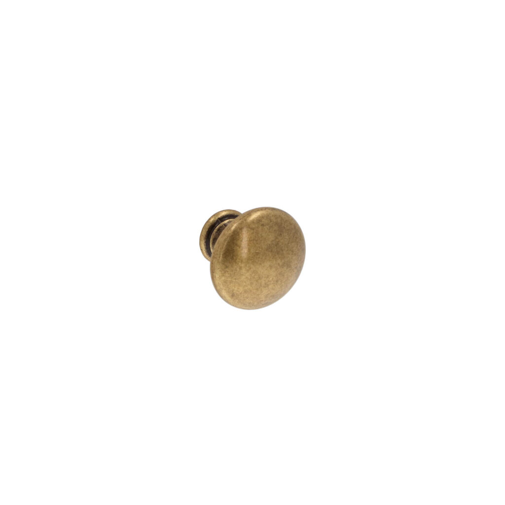Bouton pour meubles en zamac Diamètre 25mm Florence antique - Marron, Zamak