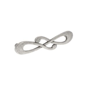 Poignée pour meubles en zamac Entraxe 96mm Vieil argent rayé – Gris / argent, Zamak