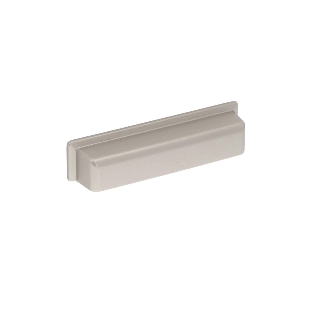 Poignée pour meubles en zamac Entraxe 96mm Alucover platine Lot de 25 - Gris / argent, Zamak