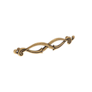 Poignée pour meubles en zamac Entraxe 128mm Florence antique Lot de 6 – Marron, Zamak