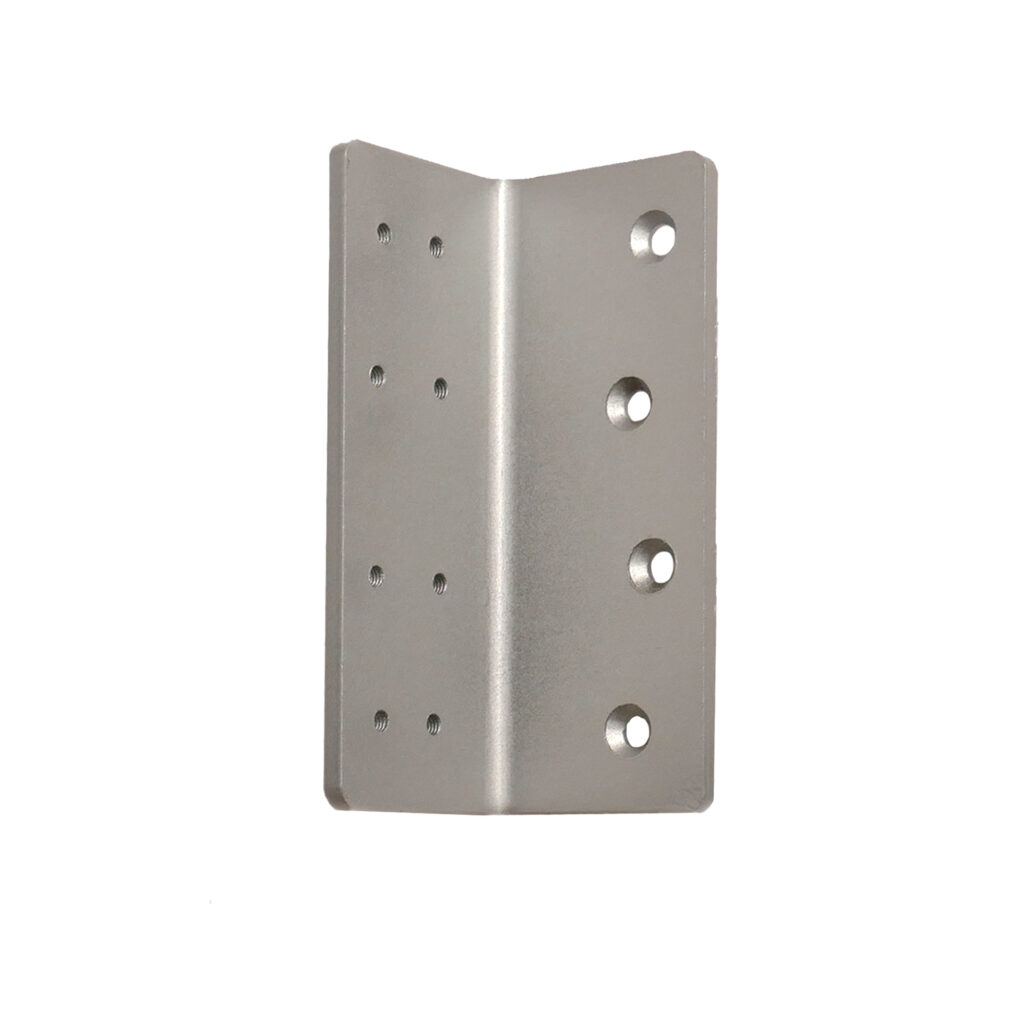 Cale support en acier pour crochet standard, pour porte coulissante, finition Argent - Gris / argent, Acier inoxydable